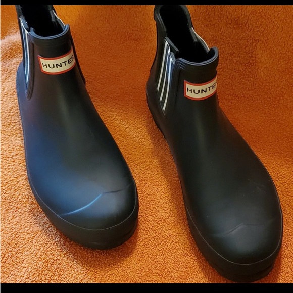 Hunter Chelsea Boots Navy Blue Women's Size 8 - Picture 2 of 5